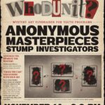 WhoDunIt? Mystery Art Fundraiser at The Art Center in Blue Ridge, GA, on November 14, 2026, from 6-9PM