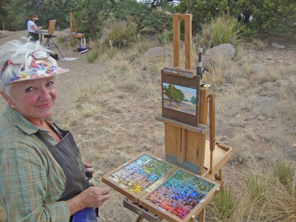 8'MePtgWesternScene'180at10x Marsha Hamby Savage, Judge - 2026 International Plein Air Paint-out Blue Ridge, GA