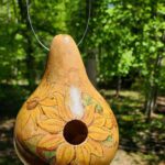 Woodburning a Gourd Birdhouse with instructor Jan Carney - The Art Center in Blue Ridge, GA