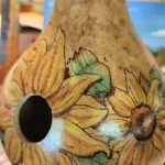 Woodburning a Gourd Birdhouse with instructor Jan Carney - The Art Center in Blue Ridge, GA