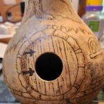 Woodburning a Gourd Birdhouse with instructor Jan Carney - The Art Center in Blue Ridge, GA