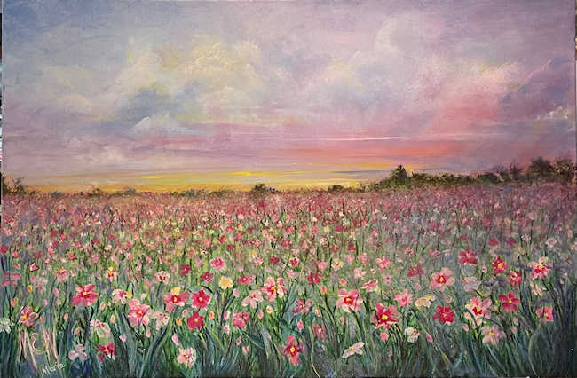 Acrylic Painting Workshop with instructor Maria Weed at The Art Center in Blue Ridge, GA