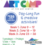 Register for the 2026 Youth Art Camp at The Art Center in Blue Ridge, GA