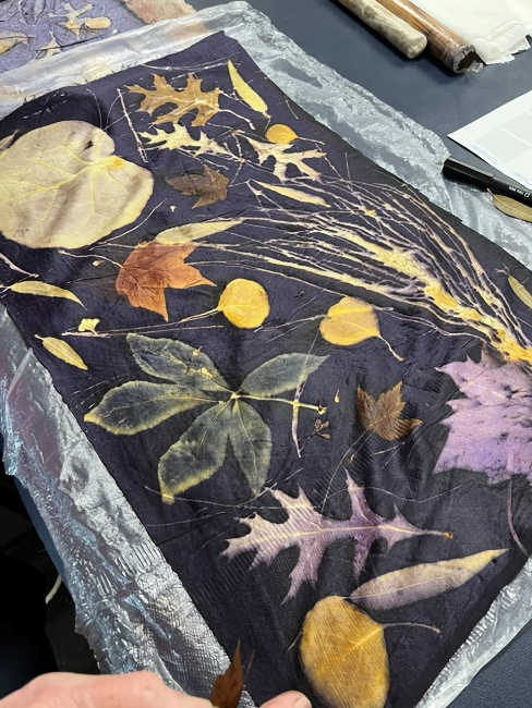 Botanical Printing with Instructor Suzanne Connors at The Art Center in Blue Ridge, GA