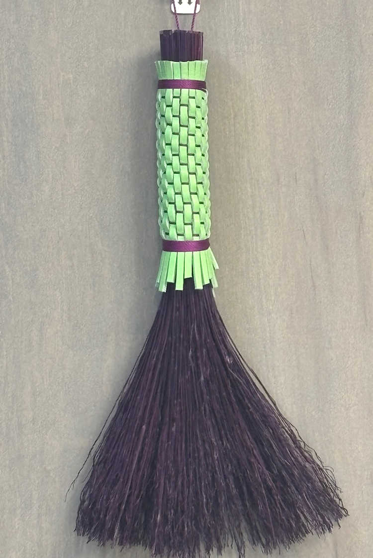 Leather Plaited Appalachian Hand Broom Class with Denise Taranto at The Art Center in Blue Ridge, GA