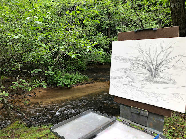 Plein Air Workshop with Marsha Hamby Savage at The Art Center in Blue Ridge, GA