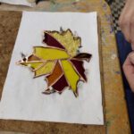 Fall Leaves Staing Glass Workshop at The Art Center in Blue Ridge, GA