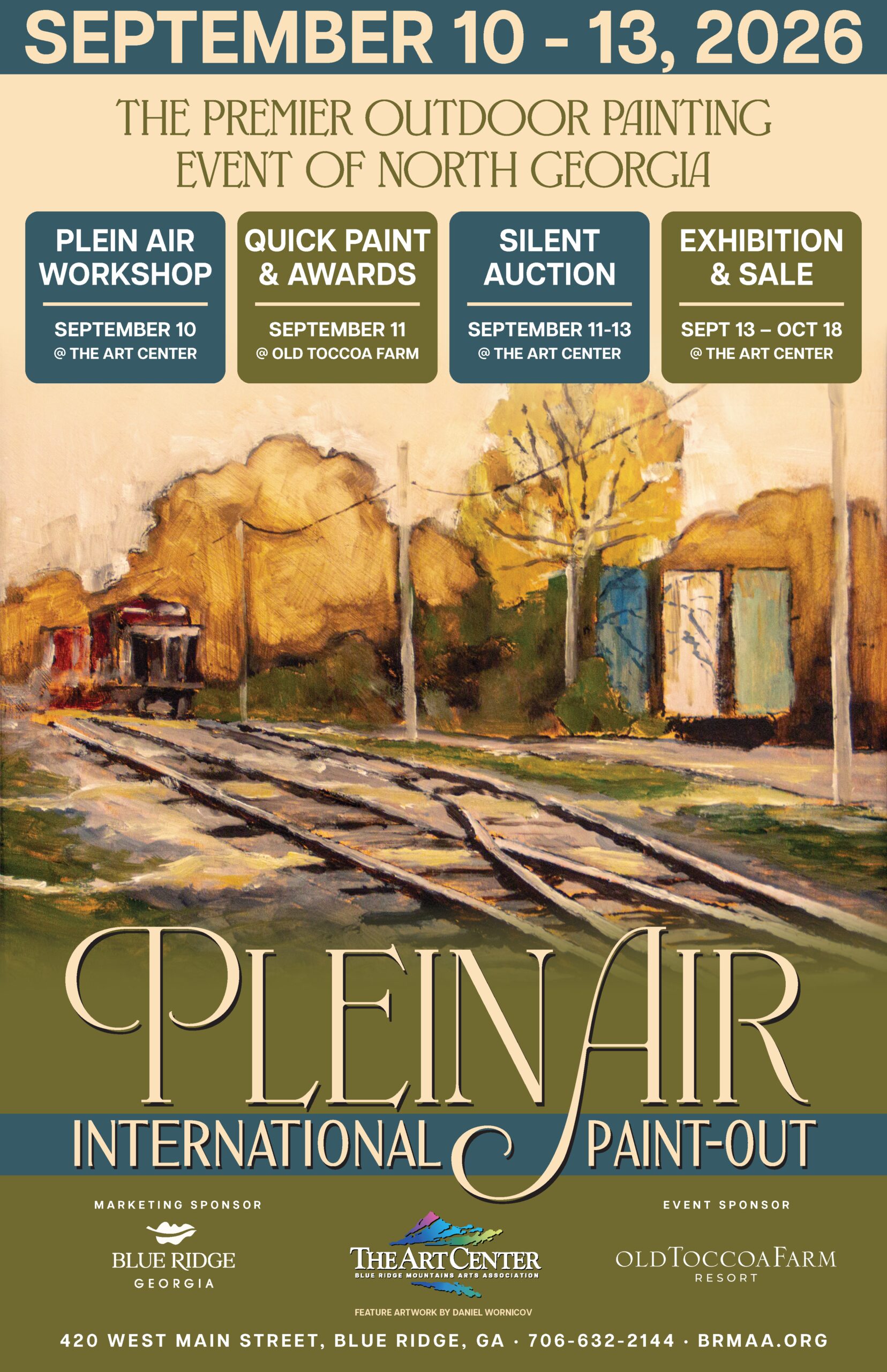 2026 Plein Air International Paint-Out Poster new 2026 Plein Air International Paint-Out Poster