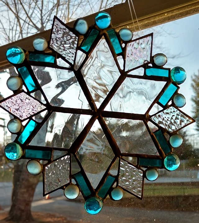 Let it Snow Stained Glass Workshop with Lenzy Griffin Bond - The Art Center in Blue Ridge, GA